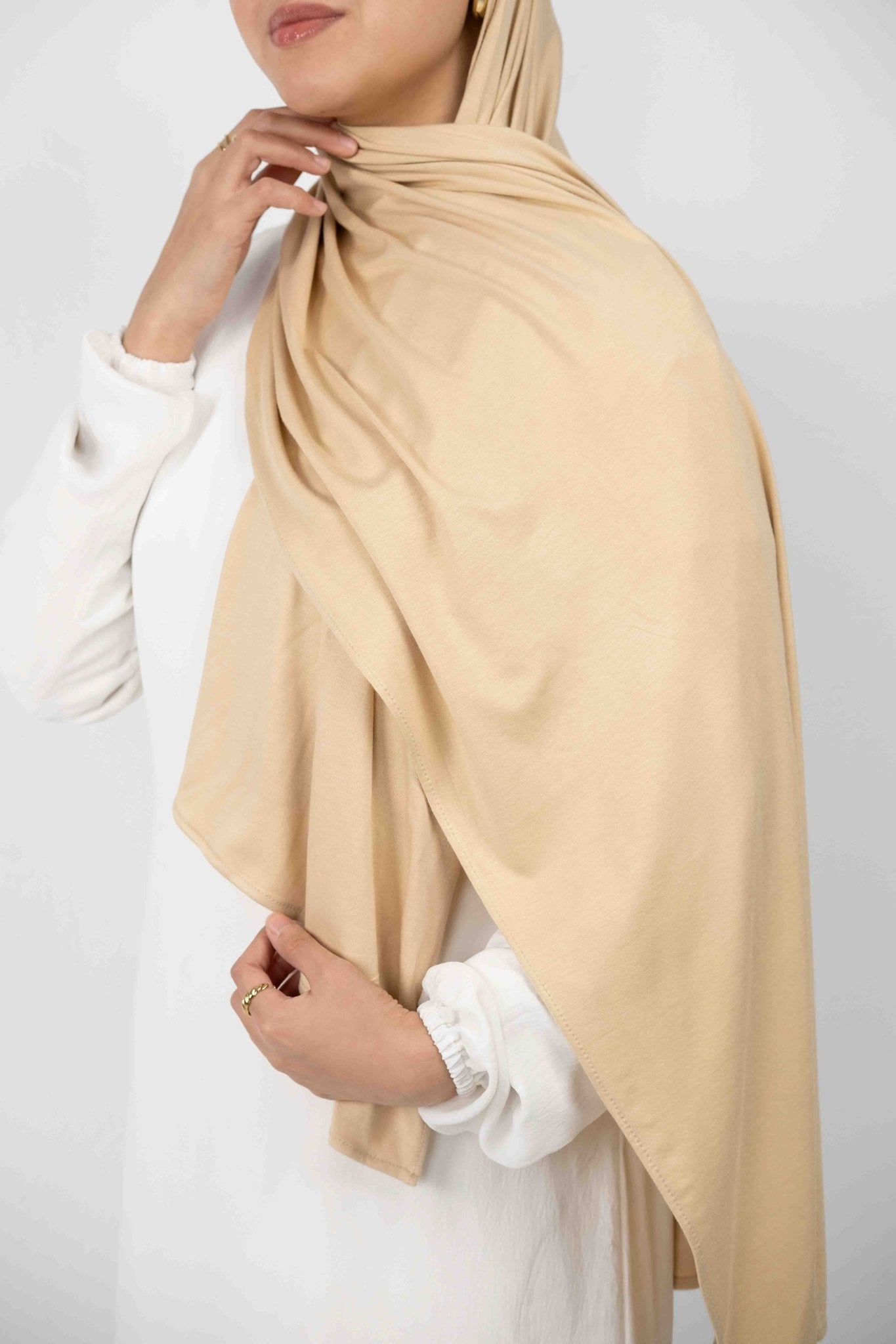Cotton Lycra Coconut Cream - VenoraVEN019