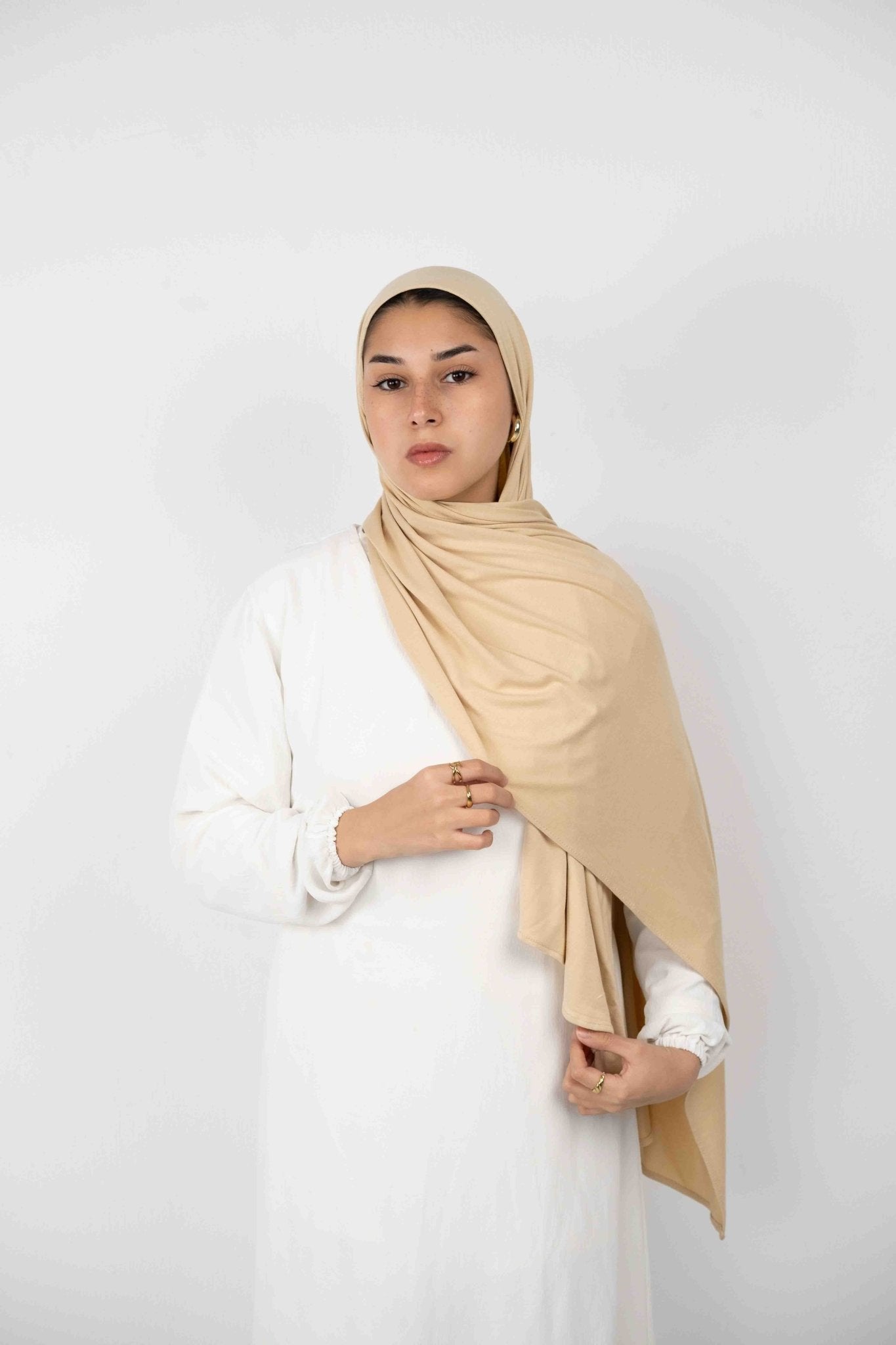 Cotton Lycra Coconut Cream - VenoraVEN019