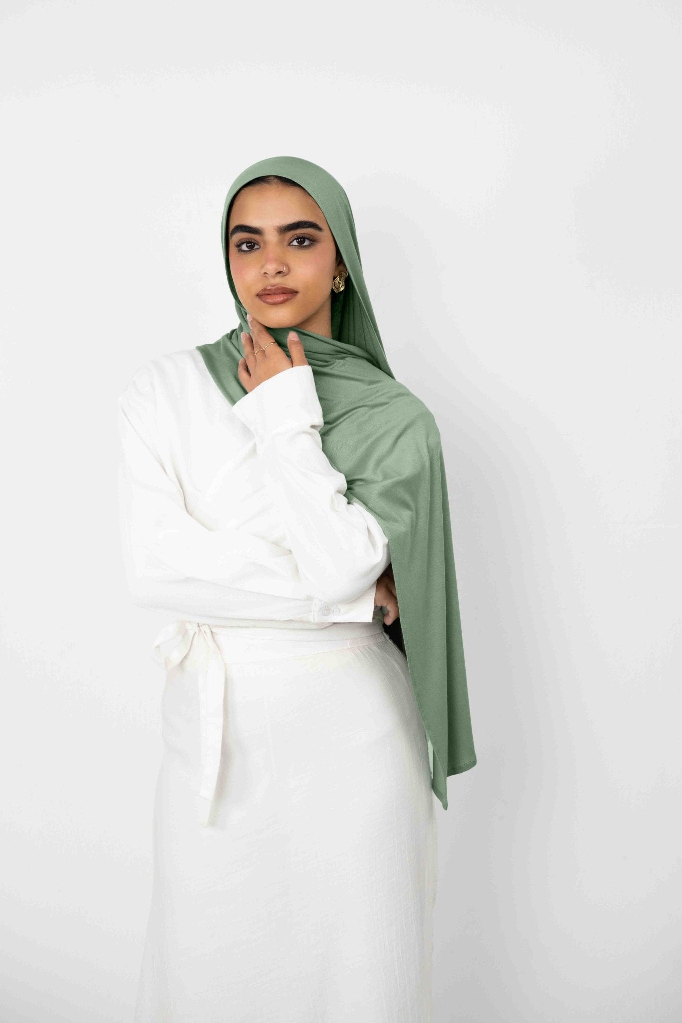 Cotton Lycra Mint Haze - VenoraVEN027
